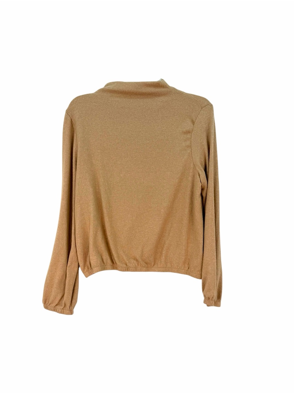 For All Seasons by Paper Crane Camel Tan Long Sleeve Pullover Sweater NWT